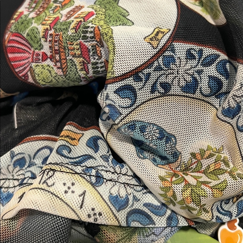 FARM Rio Black and Multicolor Patterned Mini Dress - Picture 3 of 3